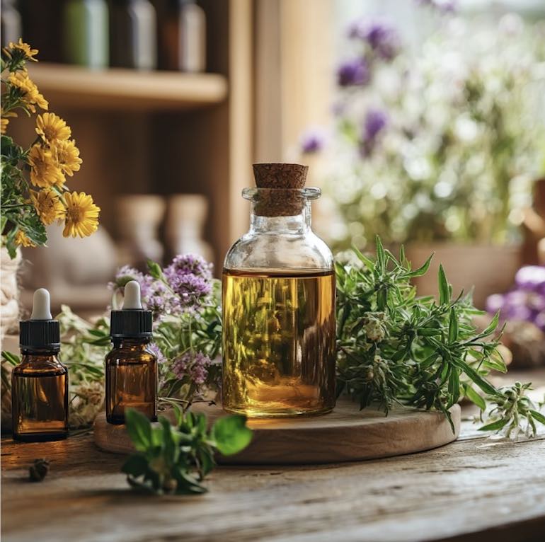 ACEITES ESENCIALES Y ACEITES VEGETALES